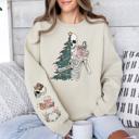 Small Beige Sorta Merry Sorta Scary Christmas Sweatshirt