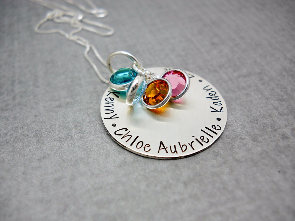 Personalized Mother's Necklace with Kid's Names