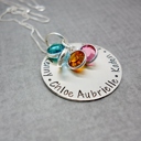  Personalized Mother's Necklace with Kid's Names