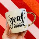 Goal Digger Darling You Are A Goddess A Badass Cozy Gold Handle Mugs 4 Styles | Stoneware Coffee Tea Cup | 15oz