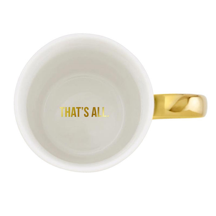 Darling You Are A Goddess A Badass Cozy Gold Handle Mugs 4 Styles | Stoneware Coffee Tea Cup | 15oz