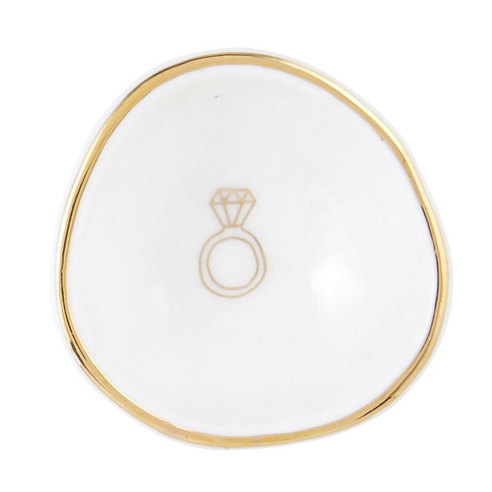 Ring Dish Ceramic Bowl Tray | Trinket Wedding Jewelry Holder