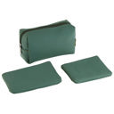 3-Piece Cosmetics Bag in Olive 3-Piece Cosmetics Bag | Make-up Toiletries Travel Zipper Pouch