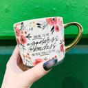  Darling You Are A Goddess A Badass Cozy Gold Handle Mugs 4 Styles | Stoneware Coffee Tea Cup | 15oz