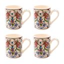 Flower Bouquet and Twin Tulips Set of 4 Handmade in Türkiye Ceramic Botanical Mugs - 9 Styles Available