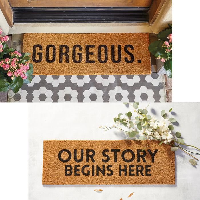 Skinny Doormats in Natural Coir - Gorgeous or Our Story