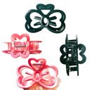  Velvet Claws Hello Cat Bow Hair Clip | Claw Clip