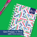 Geo/Poppin Pinwheels/Sweets & Treats Pocket Notebooks Bundle of 3 | List, Plan, Doodle