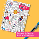 Geo/Poppin Pinwheels/Sweets & Treats Pocket Notebooks Bundle of 3 | List, Plan, Doodle