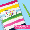 Simply Brilliant & Splendid Blooms 2025-26 Reminder Binder® Planner | January 2025 - June 2026 | Set of 2 Planners