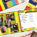 Primary Stripes Class Keeper® Easiest School Days Memory Book + School Stickers