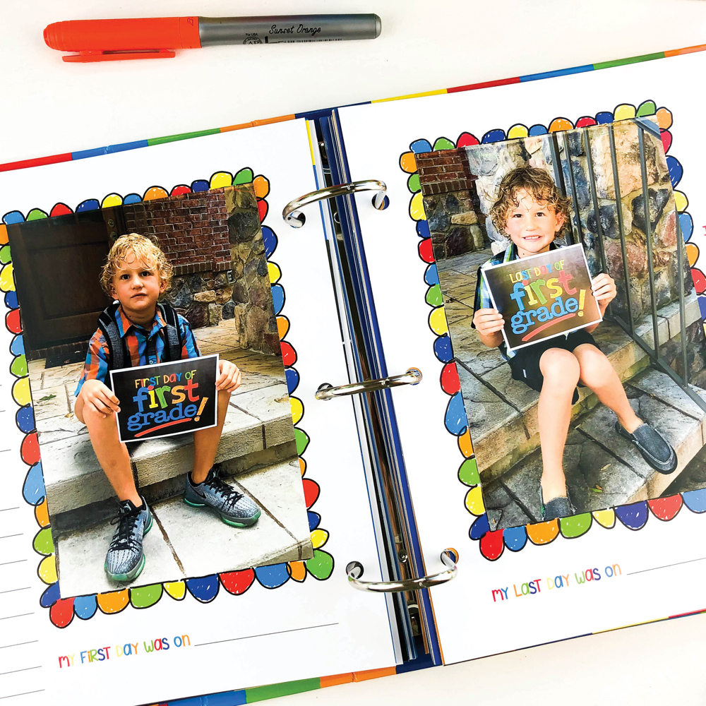 Class Keeper® Easiest School Days Memory Book + School Stickers