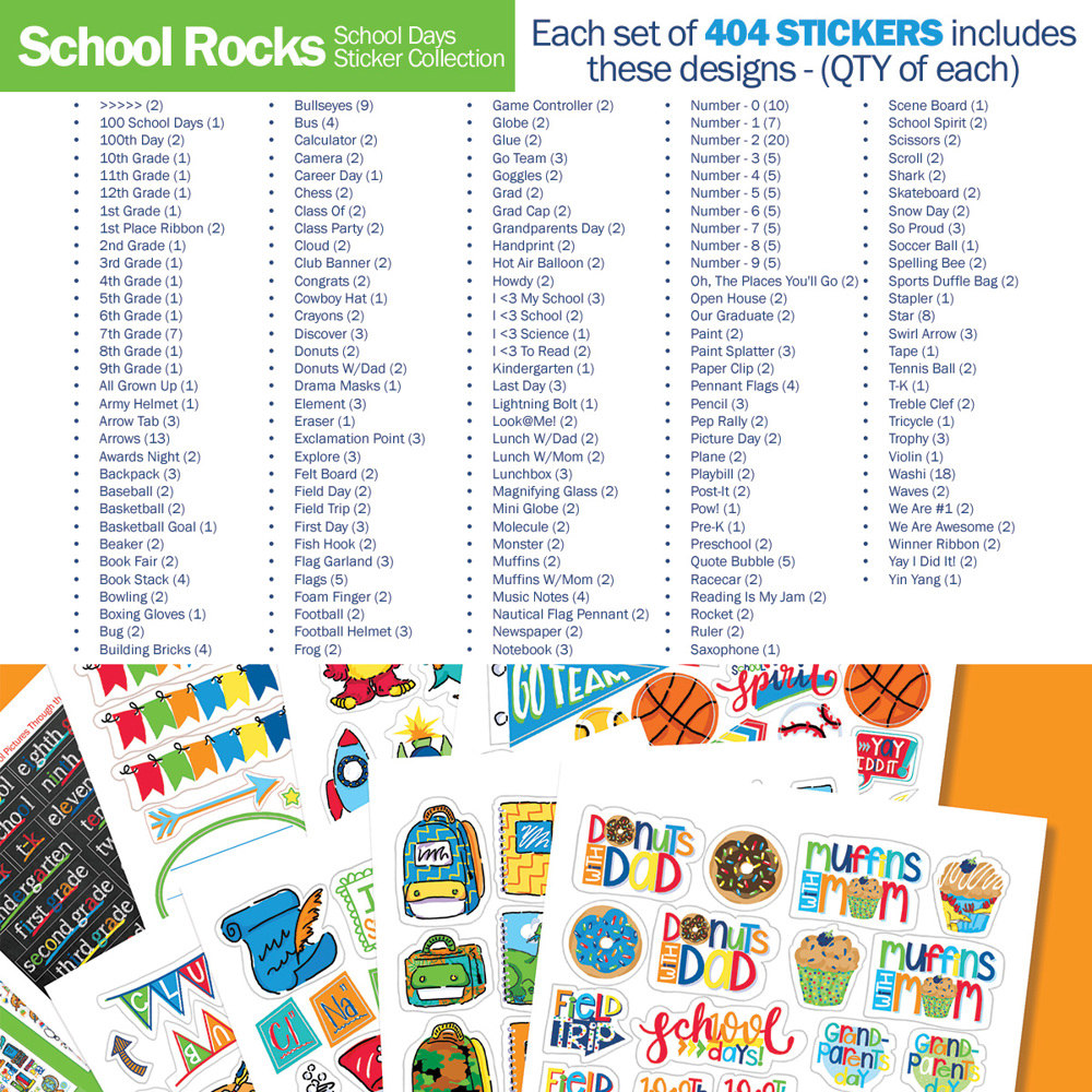 Class Keeper® Easiest School Days Memory Book + School Stickers