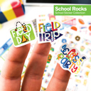 Primary Stripes Class Keeper® Easiest School Days Memory Book + School Stickers