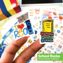 Primary Stripes Class Keeper® Easiest School Days Memory Book + School Stickers