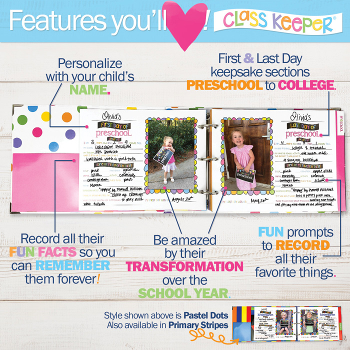 Class Keeper® Easiest School Days Memory Book
