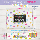 Pastel Dots Class Keeper® Easiest School Days Memory Book