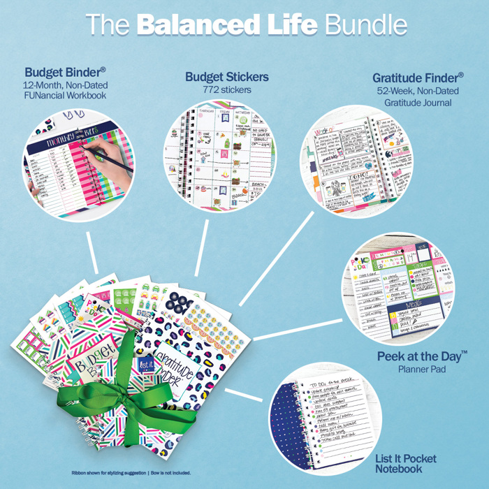 NEW! Balanced Life Bundle | Keep Life on Track with Gratitude, Budgeting & Planning Tools