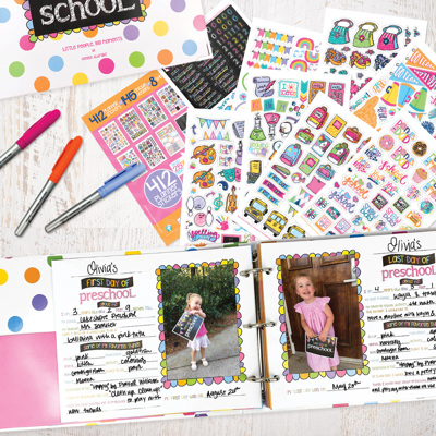 Class Keeper® Easiest School Days Memory Book + School Stickers