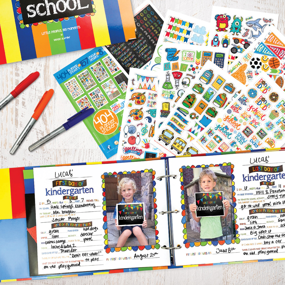 Class Keeper® Easiest School Days Memory Book + School Stickers