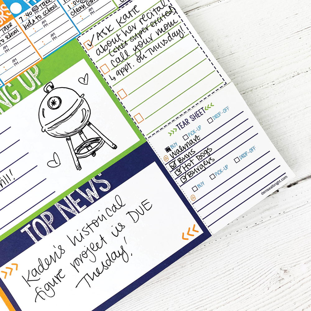 Family Command Center | Weekly Planner Pads Bundle