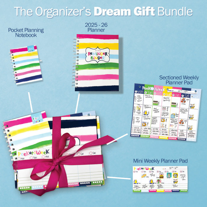 NEW! Dream Planner Bundle | 2025-26 Reminder Binder® + 2 Planner Pads & Pocket Notebook