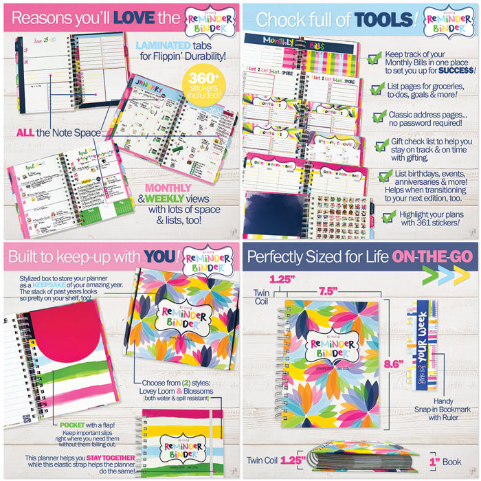 NEW! Dream Planner Bundle | 2025-26 Reminder Binder® + 2 Planner Pads & Pocket Notebook