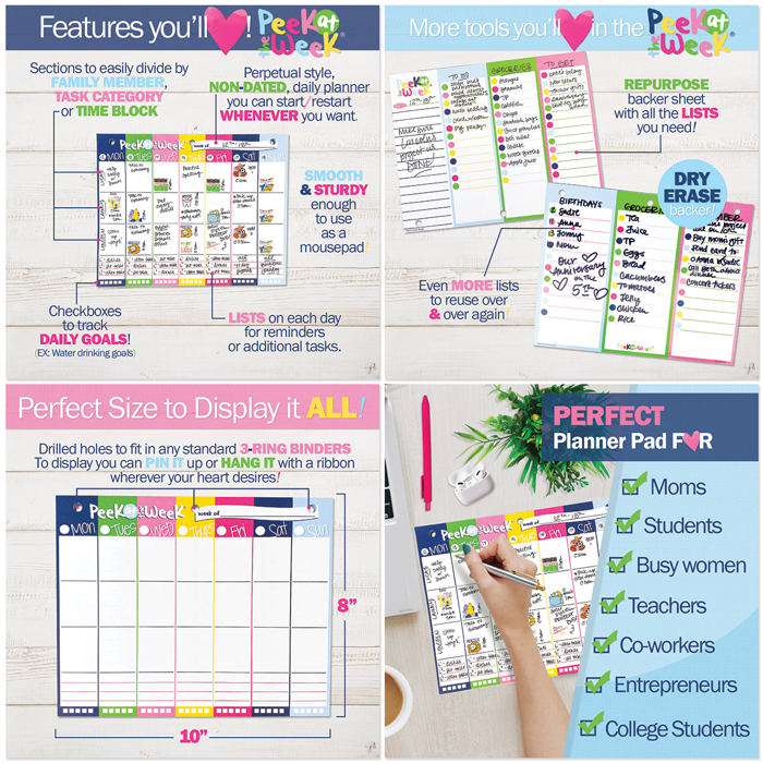 NEW! Dream Planner Bundle | 2025-26 Reminder Binder® + 2 Planner Pads & Pocket Notebook