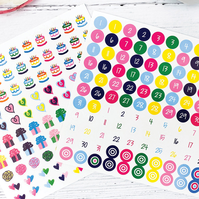 NEW! 2026 Mini Monthly Desktop Calendars | Stickers Included