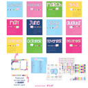  NEW! 2026 Mini Monthly Desktop Calendars | Stickers Included