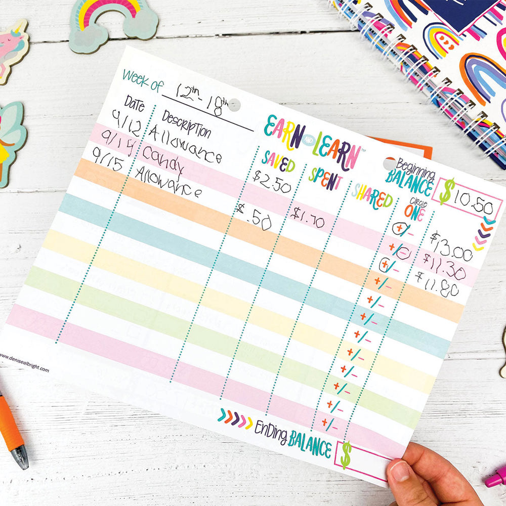 Earn & Learn® Kids Chore Chart Pad