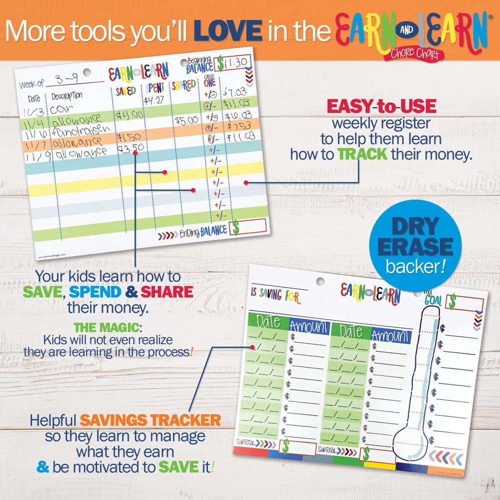 Earn & Learn® Kids Chore Chart Pad