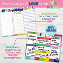 Preppy 'n' Pink Bundle Family Command Center | Weekly Planner Pads Bundle