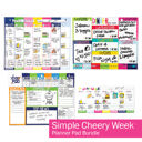 Simple Cheery Week Bundle Family Command Center | Weekly Planner Pads Bundle