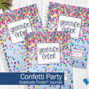 Confetti Party Bundle of (3)  Gratitude Finder® Gratitude Journals