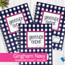 Gingham Navy Bundle of (3)  Gratitude Finder® Gratitude Journals