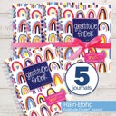 Rain-Boho Bundle of (5) Gratitude Finder® Gratitude Journals