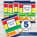 Navy Polo (Adventure Series) Bundle of (5) Gratitude Finder® Gratitude Journals