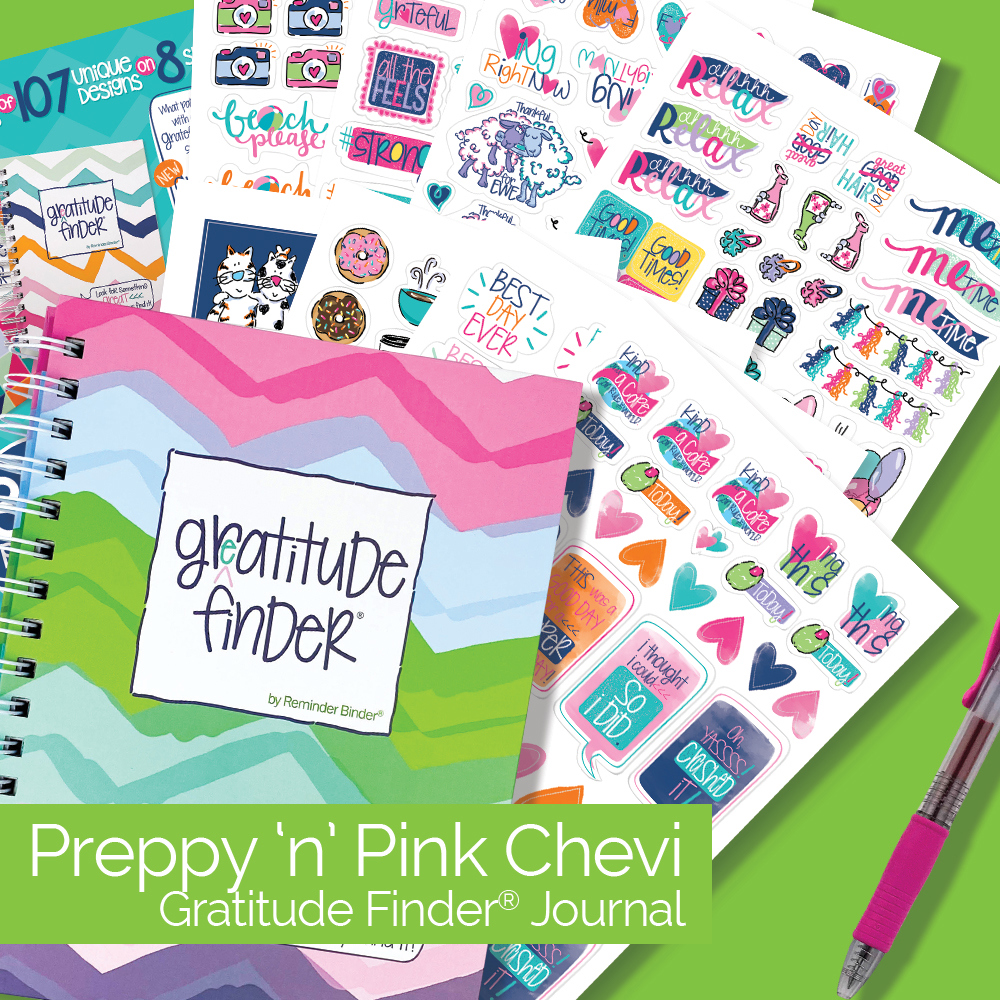 Gratitude Finder® Gratitude Journal + Sticker Bundle