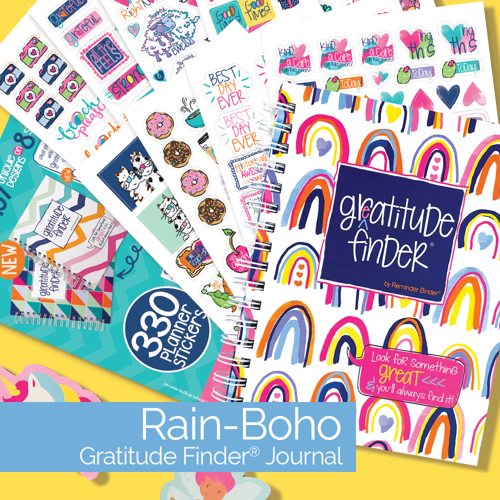 Gratitude Finder® Gratitude Journal + Sticker Bundle