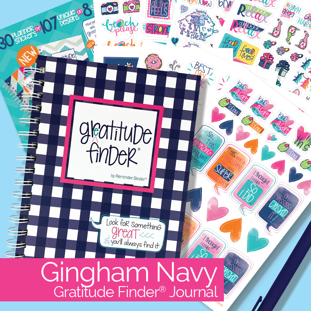 Gratitude Finder® Gratitude Journal + Sticker Bundle