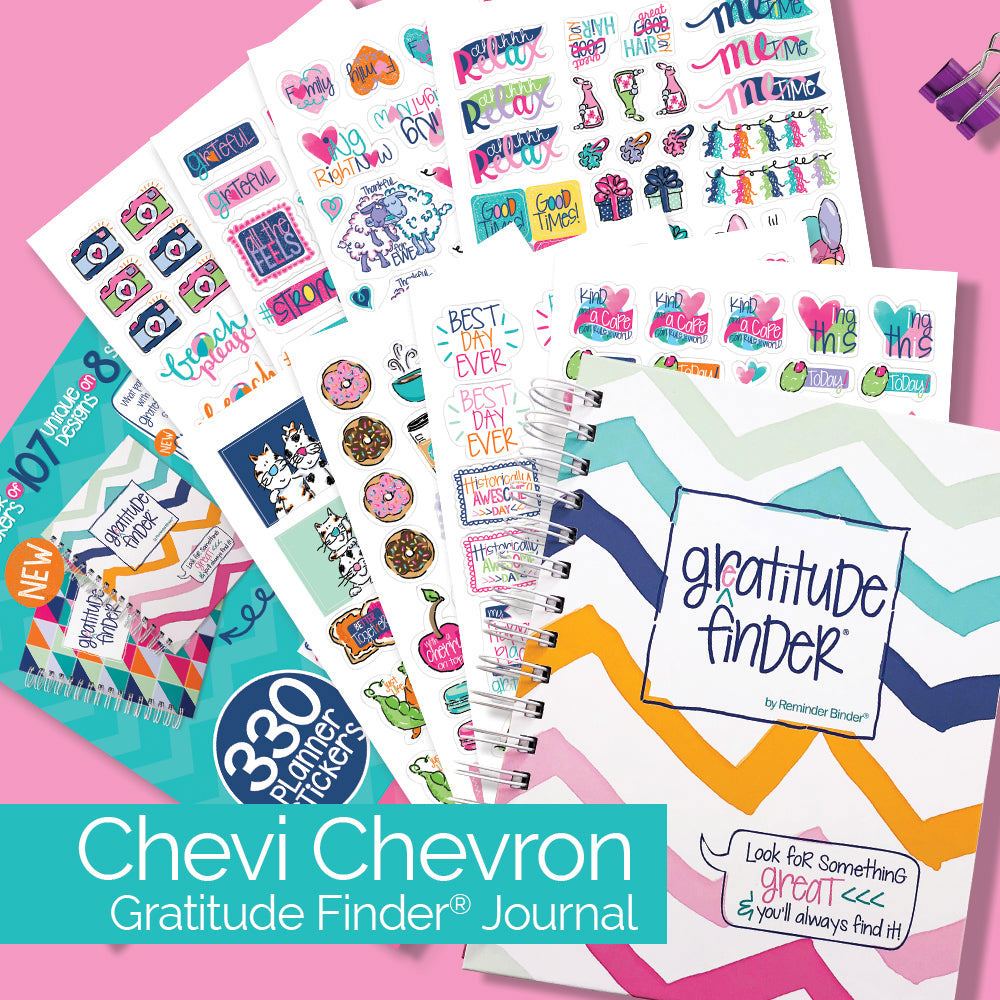 Gratitude Finder® Gratitude Journal + Sticker Bundle