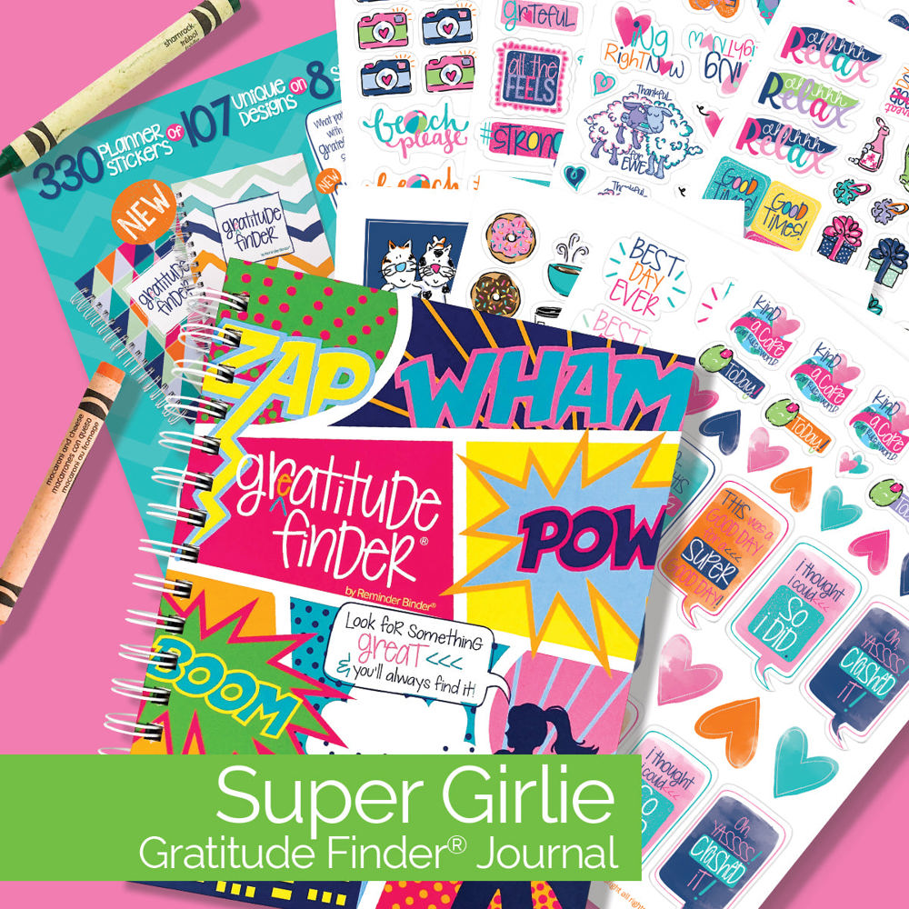 Gratitude Finder® Gratitude Journal + Sticker Bundle