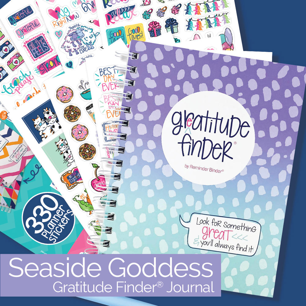 Gratitude Finder® Gratitude Journal + Sticker Bundle