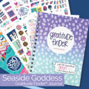 Seaside Goddess Gratitude Finder® Gratitude Journal + Sticker Bundle