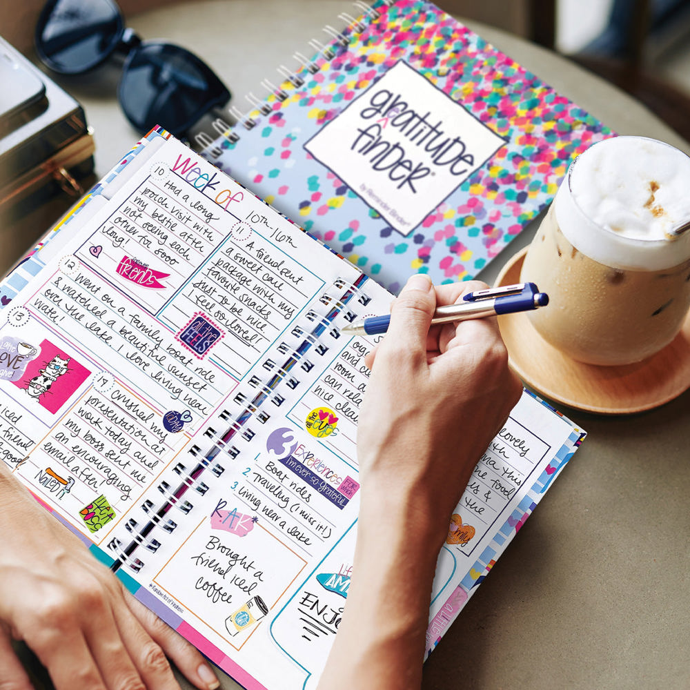 Gratitude Finder® Gratitude Journal + Sticker Bundle