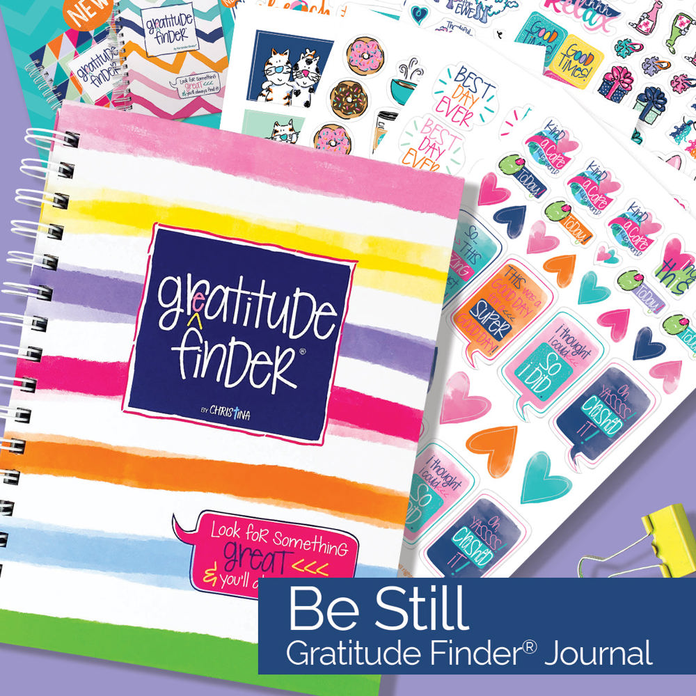 Gratitude Finder® Gratitude Journal + Sticker Bundle