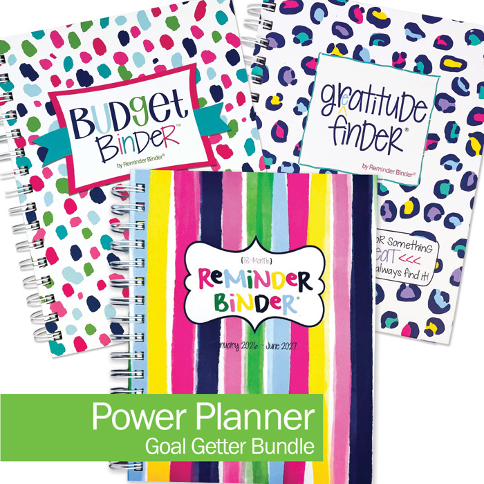 NEW! 2026 Goal Getter Bundle | Reminder Binder® Planner, Gratitude Finder® Journal and Budget Binder™
