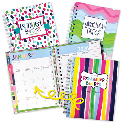 NEW! 2026 Goal Getter Bundle | Reminder Binder® Planner, Gratitude Finder® Journal and Budget Binder™