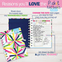 Geo/Poppin Pinwheels/Sweets & Treats Pocket Notebooks Bundle of 3 | List, Plan, Doodle